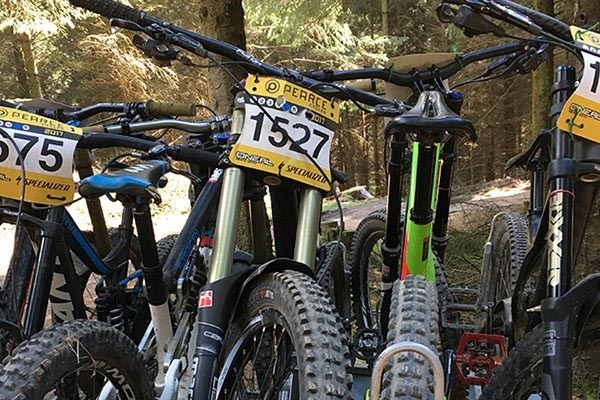Lindsay's bike ready to go